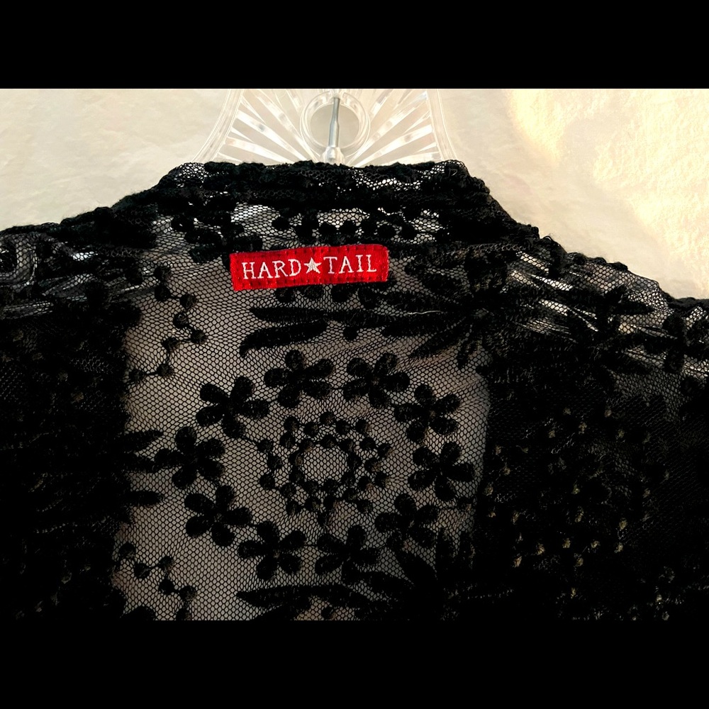 Hard Tail Black Lace Cardigan